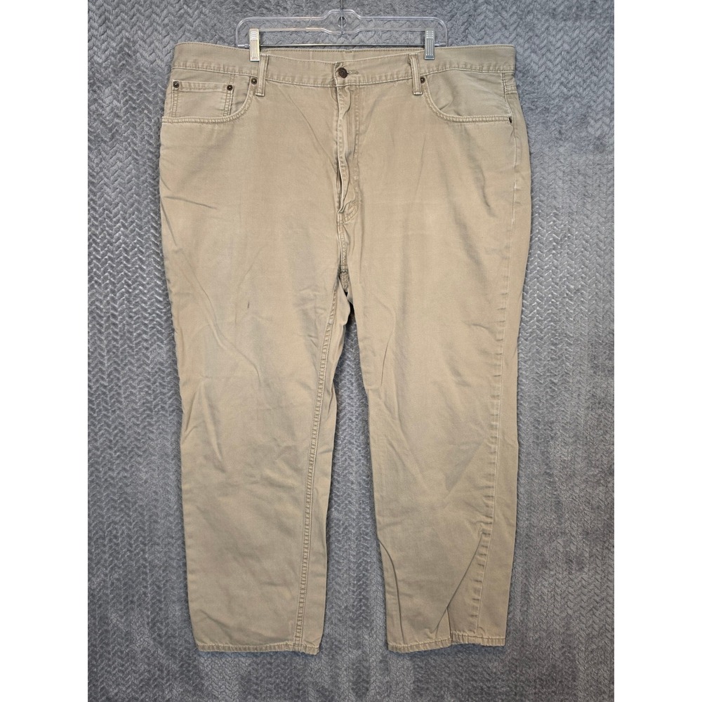 Levis 559 Relaxed Straight Jeans Mens‎ 46x32 Khaki Tan Cotton Twill 01559-0057